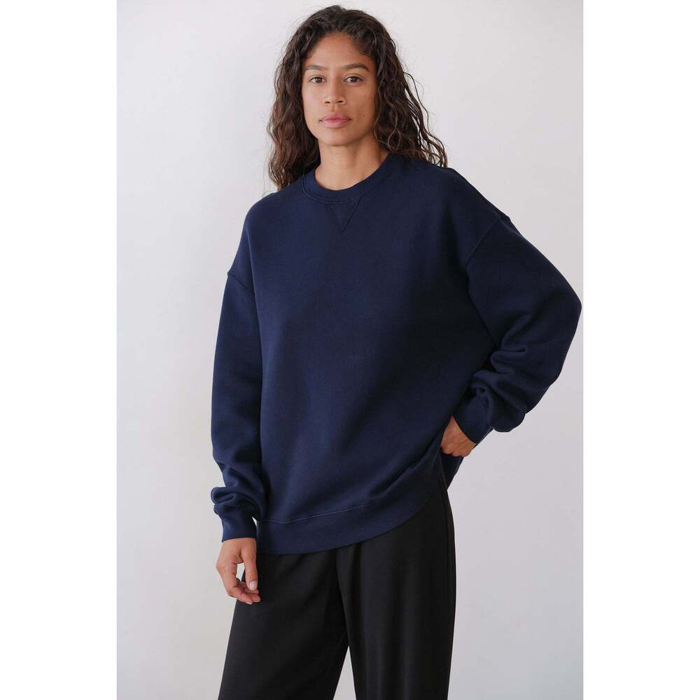 DONNI. The Eco-Fleece Oversized Sweatshirt Size XXSNavy / XXS